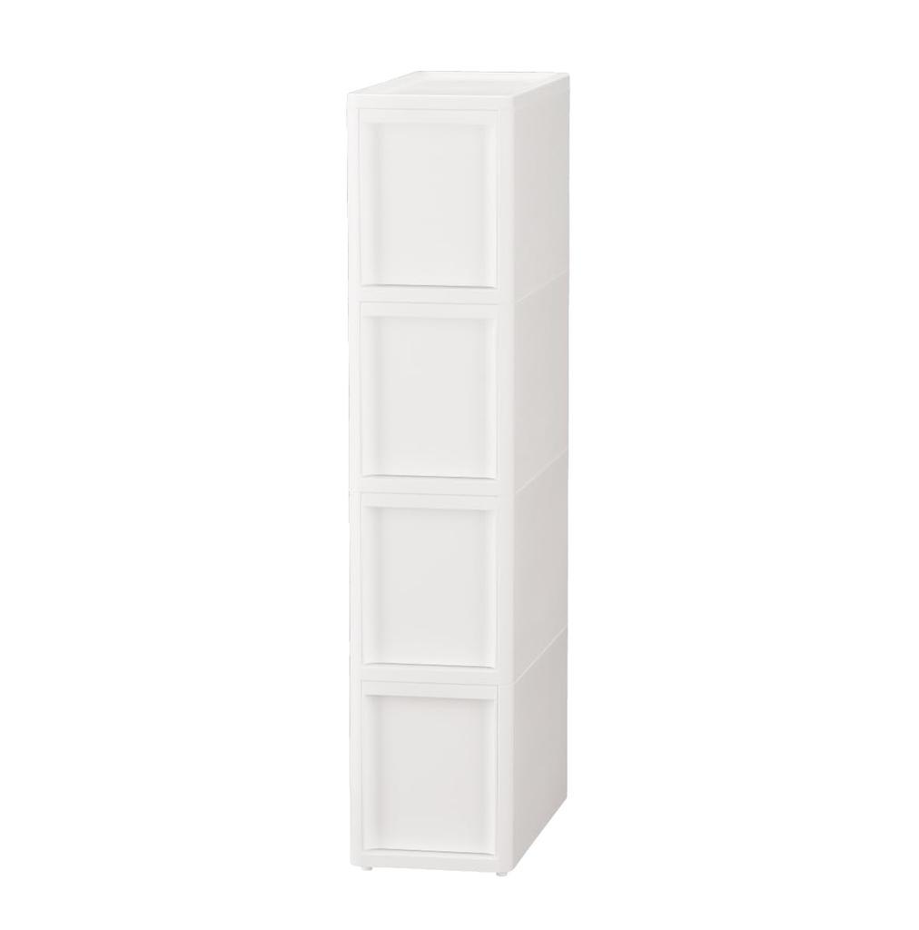 JEJ Astage Gap Storage Kitchen Storage Slim Stocker Lise M4 Tier 1 Piece All White Made In Japan 18 X 40 X 85cm Finished Product
