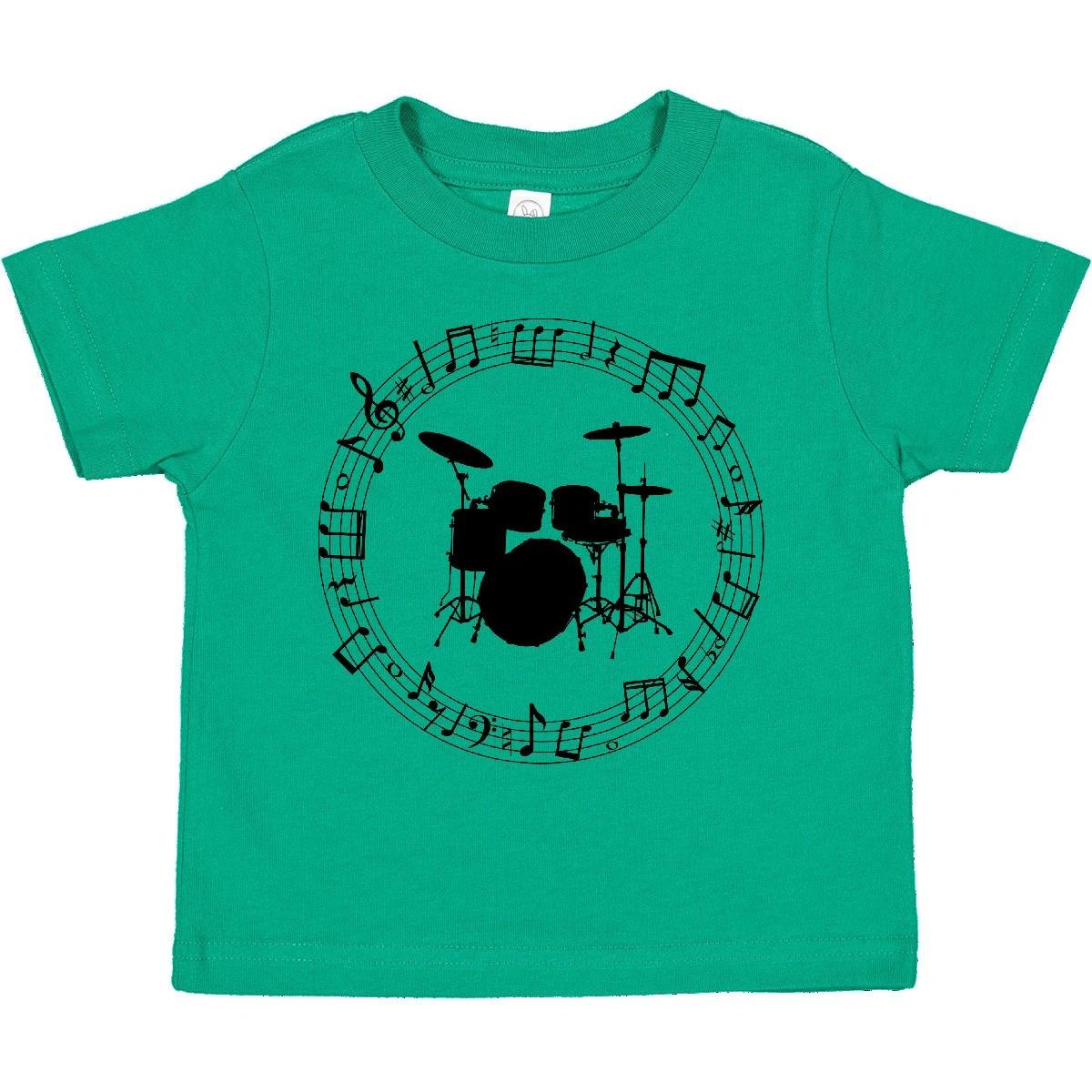 Inktastic Drummer Percussionist Music Gift Toddler T-Shirt Drums Trap Child Kid 160