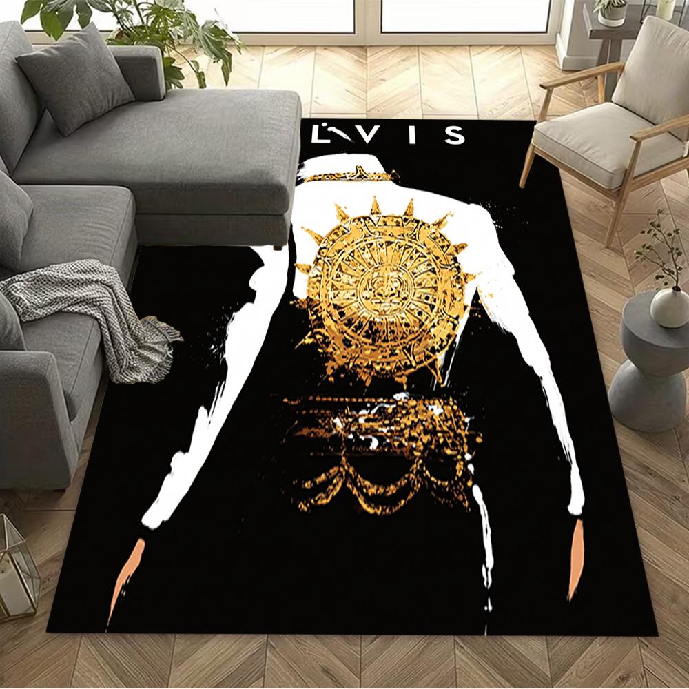 Elvis Presley Performance Carpet Suitable for Hallway Study Room Bedrooms Dining Room Anti-slip Rug Decorate Offices Wedding Party Gift