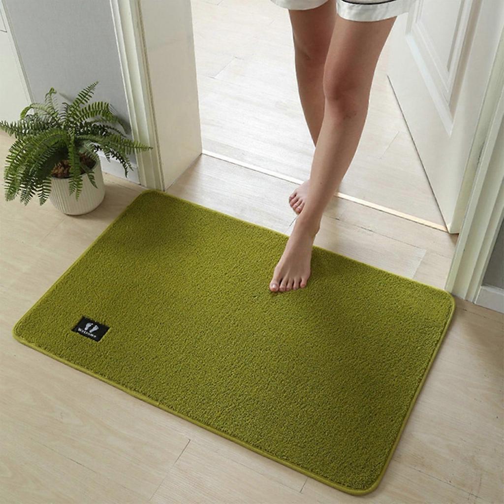 Jacenvly New Wall Decor, Summer Carpet for Front Door, Super Absorbent Quick-Drying Non-Slip Mat with Rubber Backing, Washable Soft Bathroom Bathtub