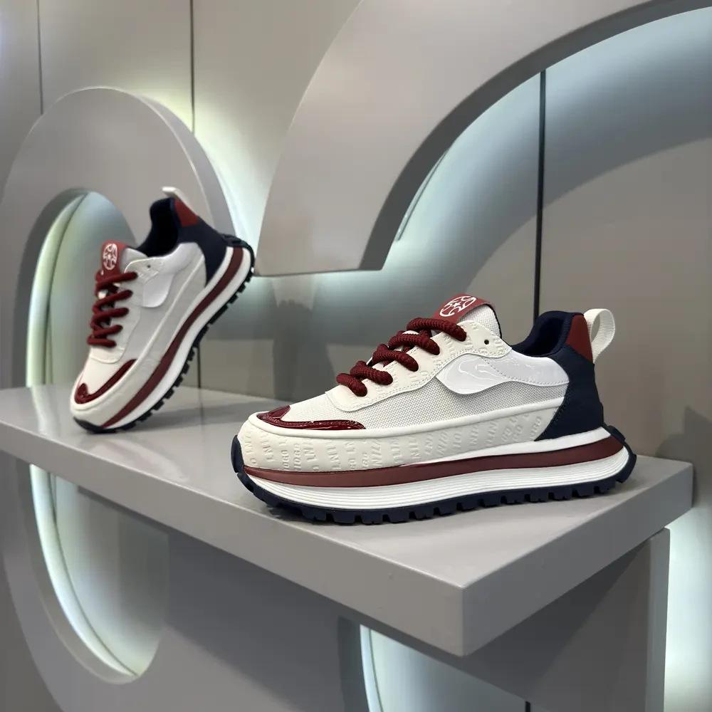 Mode Herren Vulkanisierte Schuhe Plateau Sport Laufschuhe Hohe Qualität Rutschfest Verschleißfest Wanderschuh Männlicher Freizeitschuh