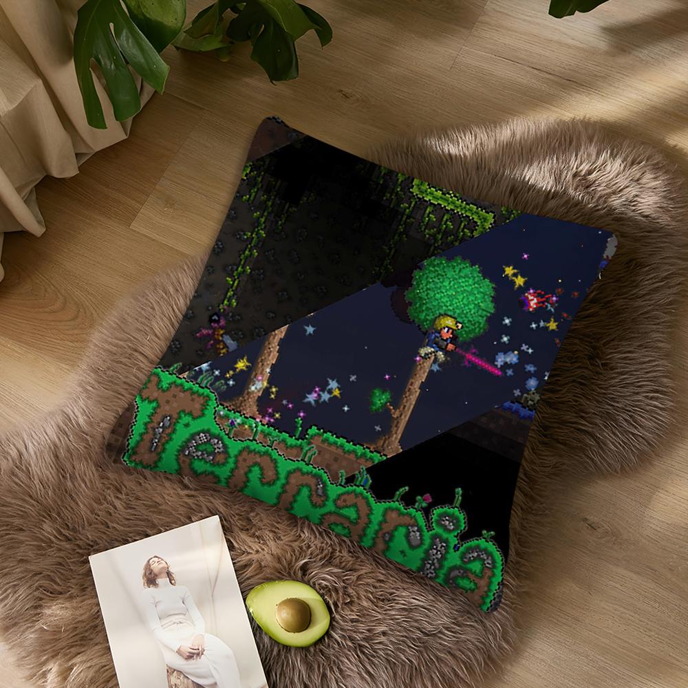 Spiel T-Terraria Kissenbezug Wohnzimmer Zuhause Sofa Büro Geschäft Abdeckung Druck Komfort Dekoration Nordische Schlichtheit