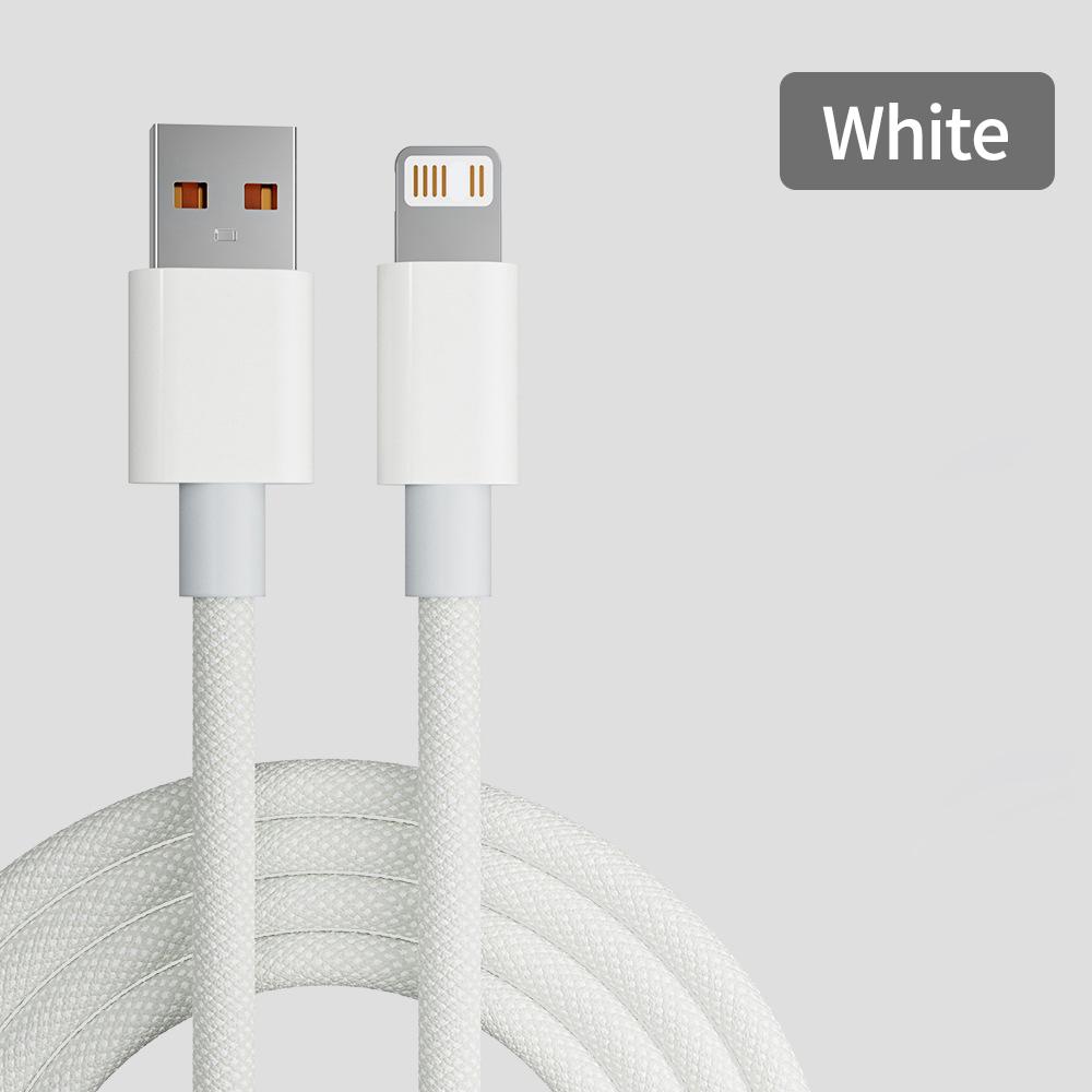 PD 5A Fast Charging Braided Nylon USB-C Cable Type-C to Type-C for Mobile Phones 1 meter