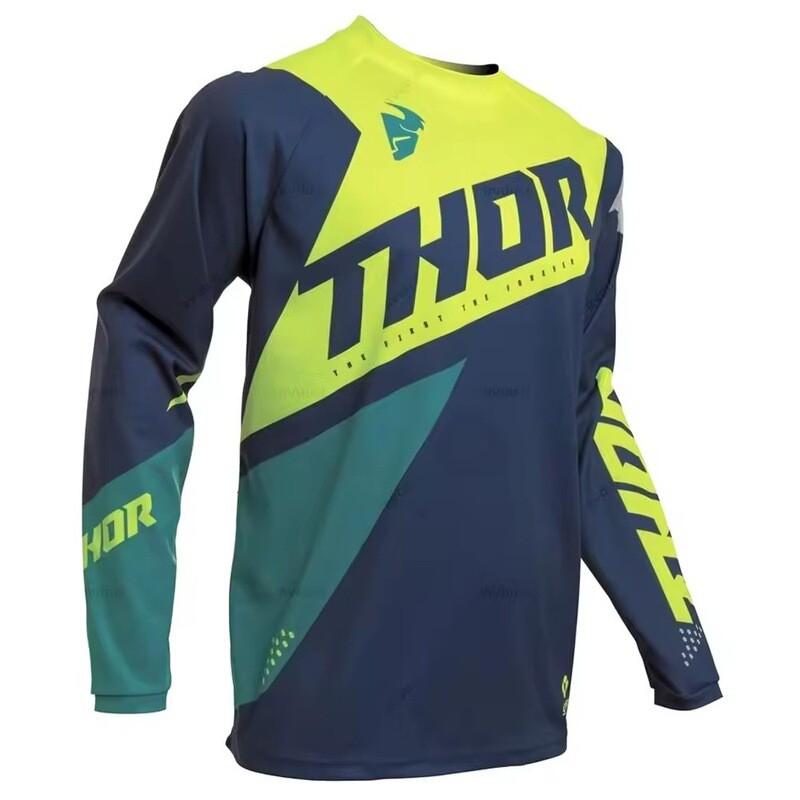Mens Long Sleeve Cycling Jersey Mountain Bike MTB Outdoor Downhill Riding Apparel Breathable Sport Wear