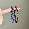 Unique Natural Stone Bead Bracelets Blue Agate Stone Short Bracelets 2026 Trendy Jewelry for Women Lady Gift