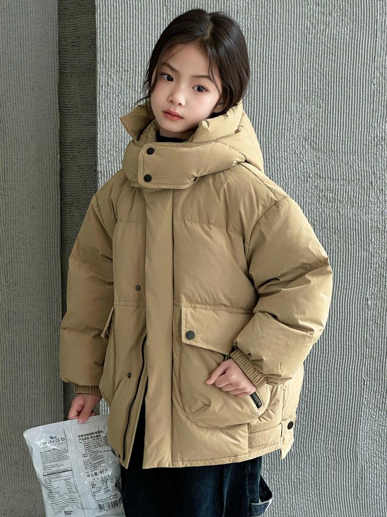 Children's 2025 Winter Down Jacket for Boys and Girls - Thick, 90% Down, Available in Small, Medium, and Large.