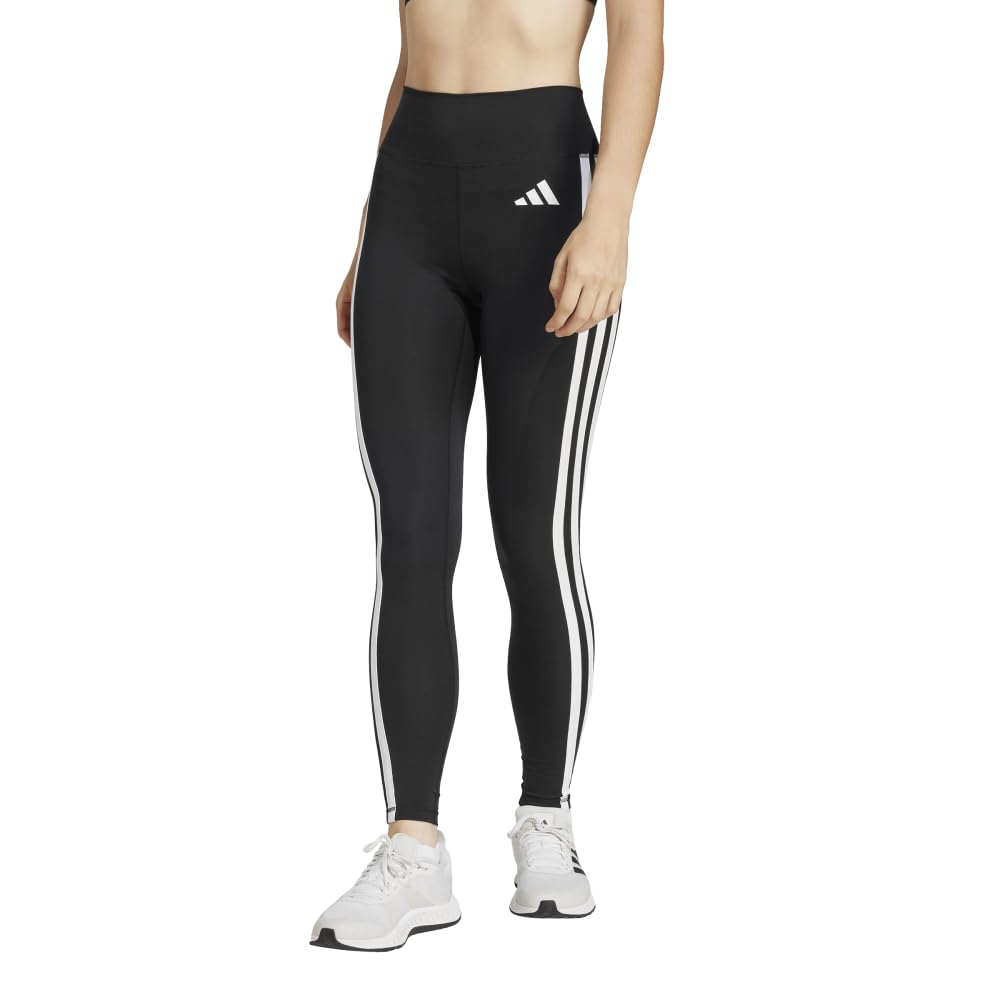Adidas TRN OPT Essentials Size L 3-Stripes Leggings, Women's, KVK27, Black/White (JD6545),