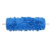 Pattern Paint Roller 15cm Rubber Reusable Versatile Decorative Art Texture Roller for Wall Door Cabinet