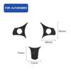 1Set Real Carbon Fiber For Alfa Romeo 159 2004-2011 Car Steering Wheel Button Panel Trim Stickers Car Interior Accessories