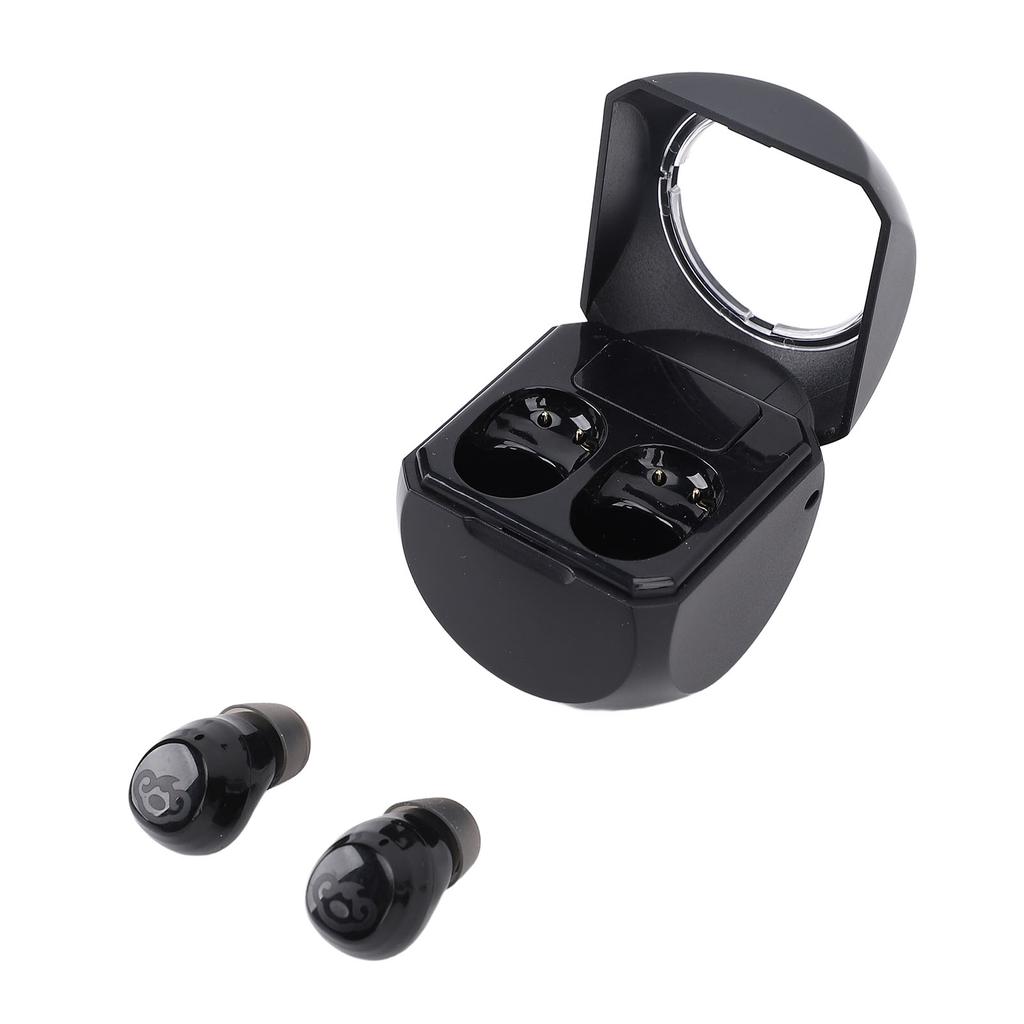 Schwarze Ohrhörer Lange Akkulaufzeit Wiederaufladbare Bluetooth-Kopfhörer mit Ladecase Ohrstöpsel für Business