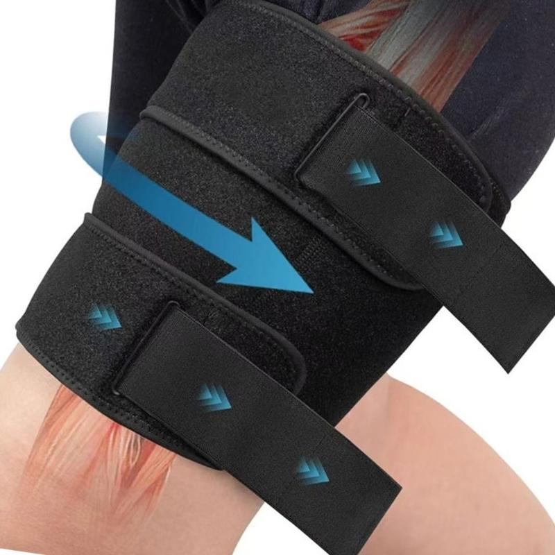 Breathable Thigh Support Adjustable Thigh Compression Sleeve For Muscle Stabilization During Running Workouts