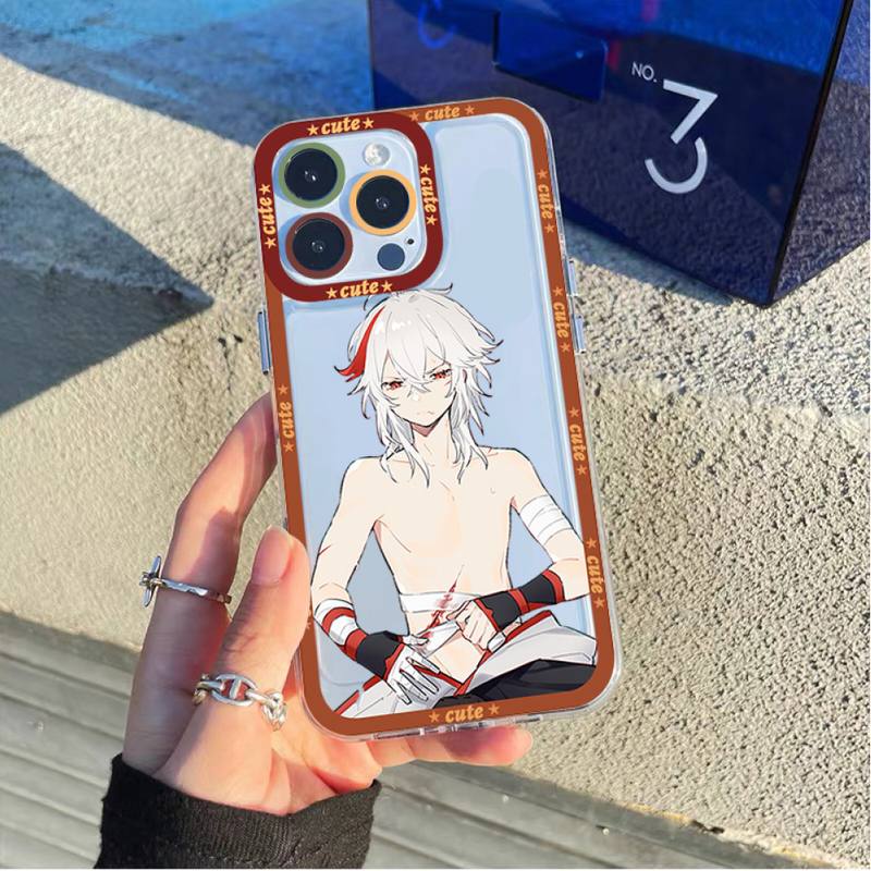 Genshin Impact Kaedehara Kazuha Phone Case for iPhone 11 12 13 Mini Pro Max 14 Pro Max Case Shell