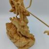 Marishiten Buddha Statue, Premium Cypress Wood Carving, 21cm Tall, Guardian Deity, Buddhist Altar, Buddhist Room, Wood Carving
