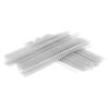 100 Stück Doppeldraht-Bindespirale 20 Blatt Kapazität 3:1 Teilung 34   6,4mm Durchmesser Set-Kit für   Papier