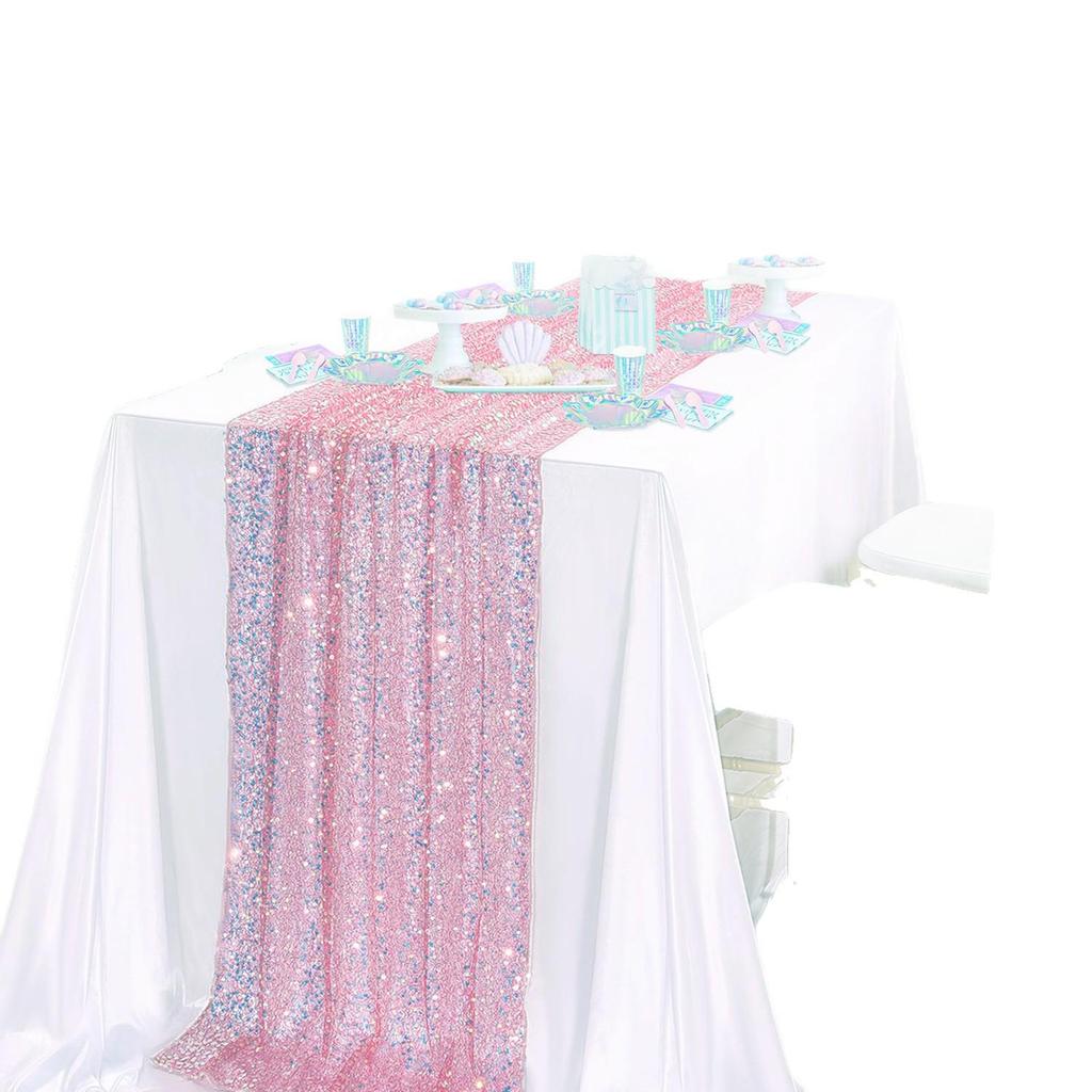 Mermaid Glitter Sequin Table Runner - Wedding & Party Decor