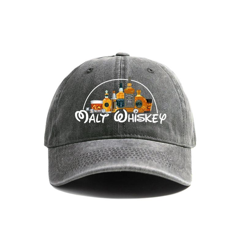 Cap Distresseded Hats Cap Men Vintage Outdoor Use Summer Adjustable Fun Alcohol Drunk Baseball Caps Hat Latest Malt Whiskey