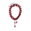 Jewelry, personalized handmade blood dripping necklace, sweet and cool JK gothic imitation crystal fringed neck chain necklace.