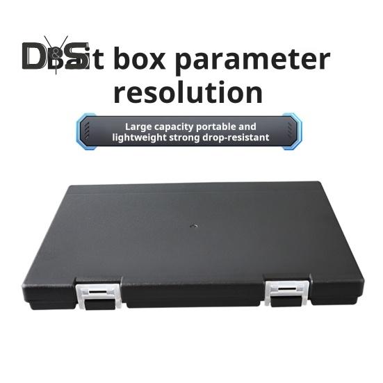 Skrzynka na sprzęt wędkarski przenośna skrzynia na przynęty kamuflażowa plastikowa dwustronna tacka na sprzęt wędkarski skrzynka na sprzęt wędkarski na haczyki z cekinami