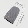 Fashion Warm Winter Hat Thickened Ear Protection Beanie Hats Casual Elastic Knitted Cap Women