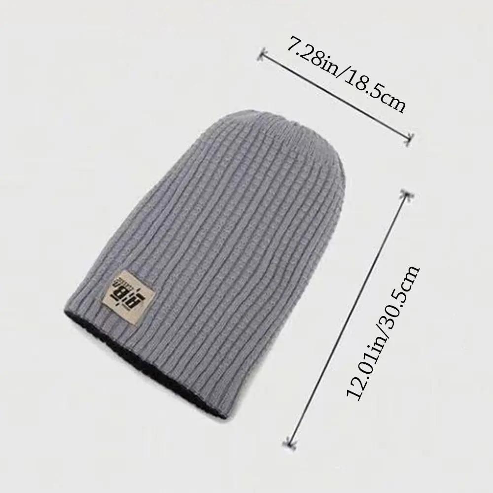 Fashion Warm Winter Hat Thickened Ear Protection Beanie Hats Casual Elastic Knitted Cap Women