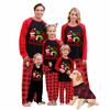 Christmas Print Family Set Long Sleeved Top And Pants Family Set Parent-child Outfit