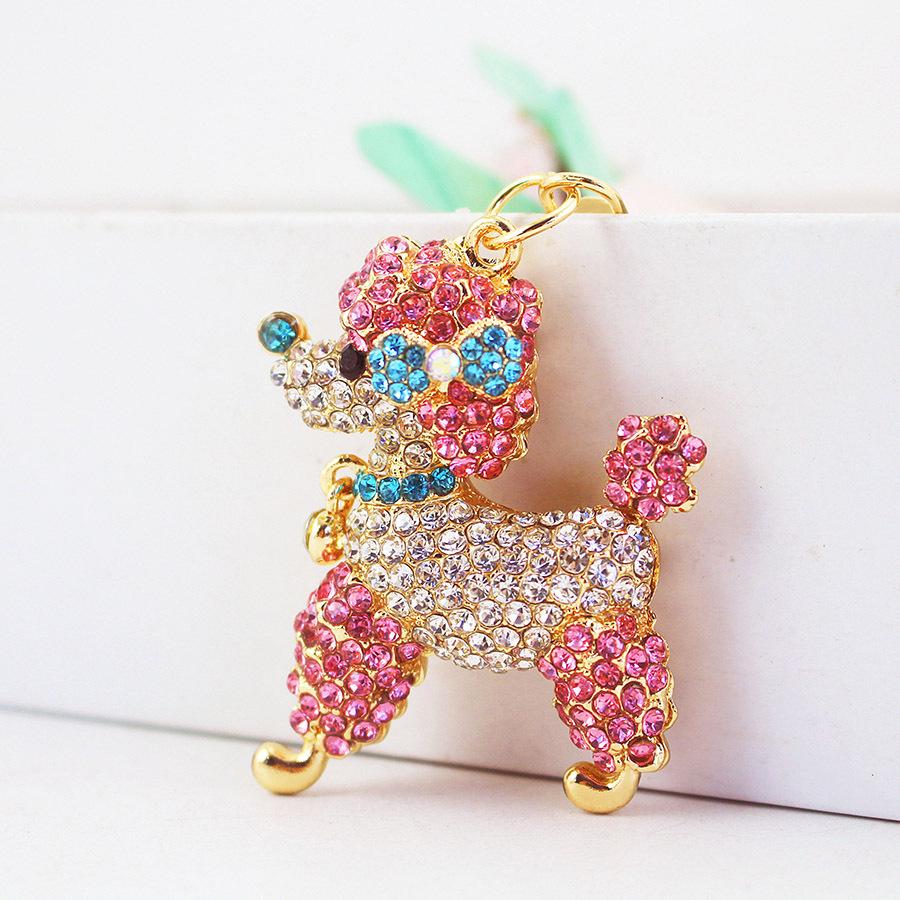 

«Корейский милый пудель хрустальный брелок - подвеска для женской сумки 541» Individually packed in OPP bag