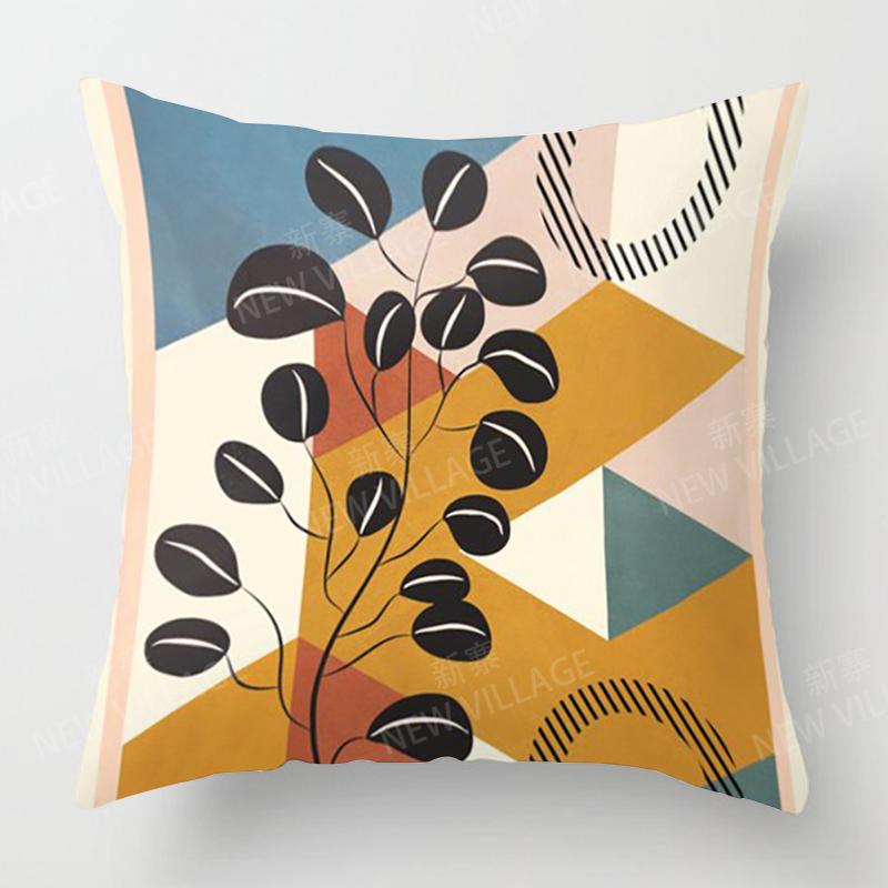 Nordic fall home decor autumn throw pillow cover sofa Cushion cover modern 45x45cm 45*45 50x50 60x60 35*35 morandi abstract boho