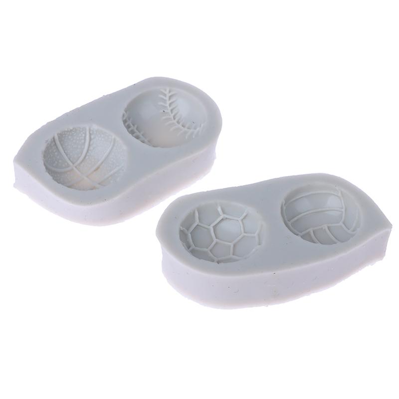 1Pc Basketball Baseball Volleyball Football Silicone Mold Diy Sugarcraft Cupcake Baking Mold Fondant Cake Decorating Tool