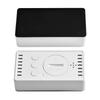 Portable LED Mirror Clock Plastic With Time/Calendar/Temperature Alarm Decor