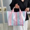 Waterproof Transparent Jelly Bag Large Capacity Beach Handbags  Grocery Handbag