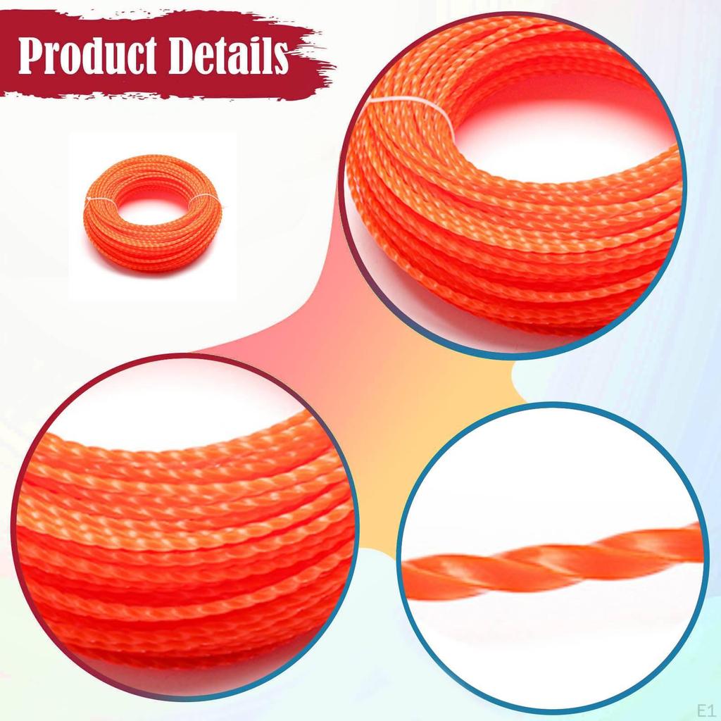 Trimmer Line Efficient Versatile Accessory Universal Mower Replacement Cable 3mm