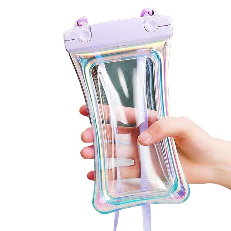 Schwimmende Laser-Handy-wasserdichte Tasche Touchscreen Schwimmen Wasserpark Rafting Handy-wasserdichte Hülle mit Airbag