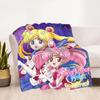 Sailor Moon Pretty Soldier Printed Blanket Ultra Lightweight Soft Plush Flannel Throws Blanket for Sofa Bed Couch Office Gifts
