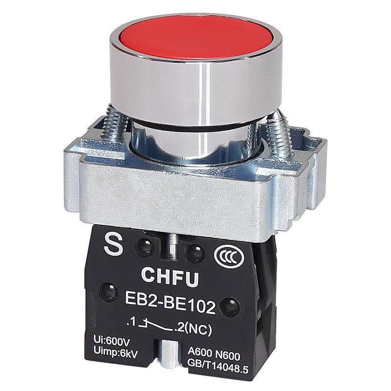 XB2 Emergency Stop Self-Locking Metal Push-Button Switch with Mushroom Head