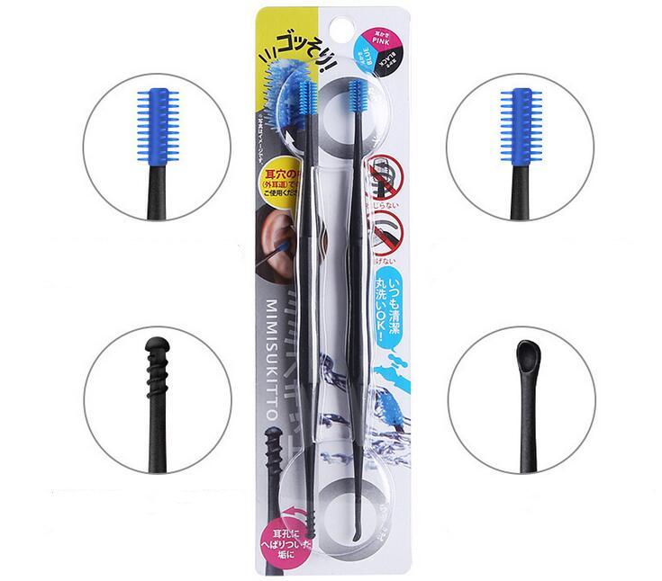 New style Ear Pick, Ear Wax Removal Tool, Ear Cleaner Silicone Spoon Cap Ear Spoon Reusable Spiral Ear Picker, Adults & Kids