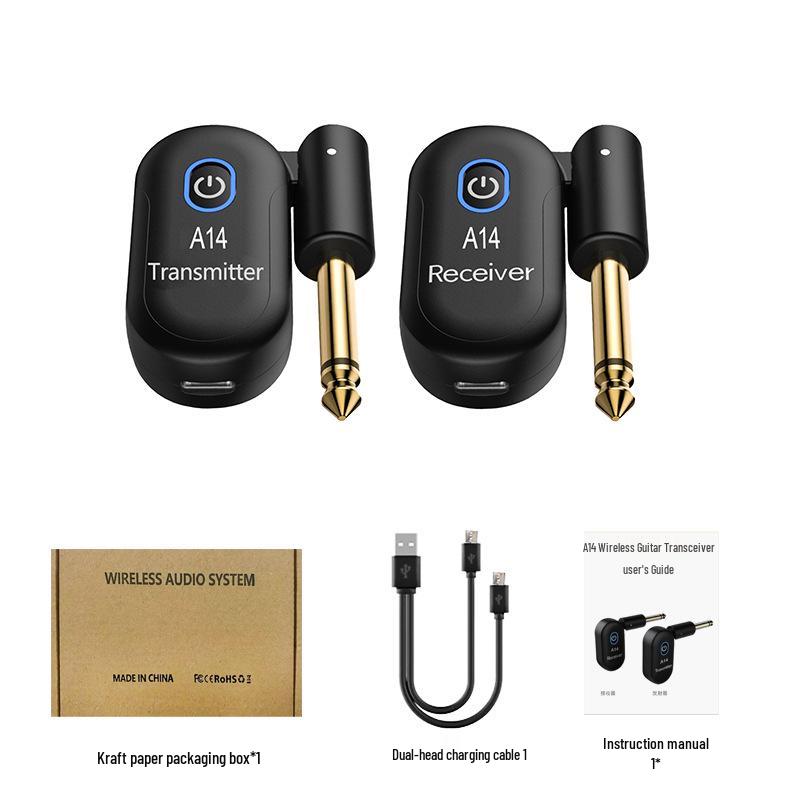 A14 Wireless Audio Electric Guitar Mini Transmitter for Charging and Receiving