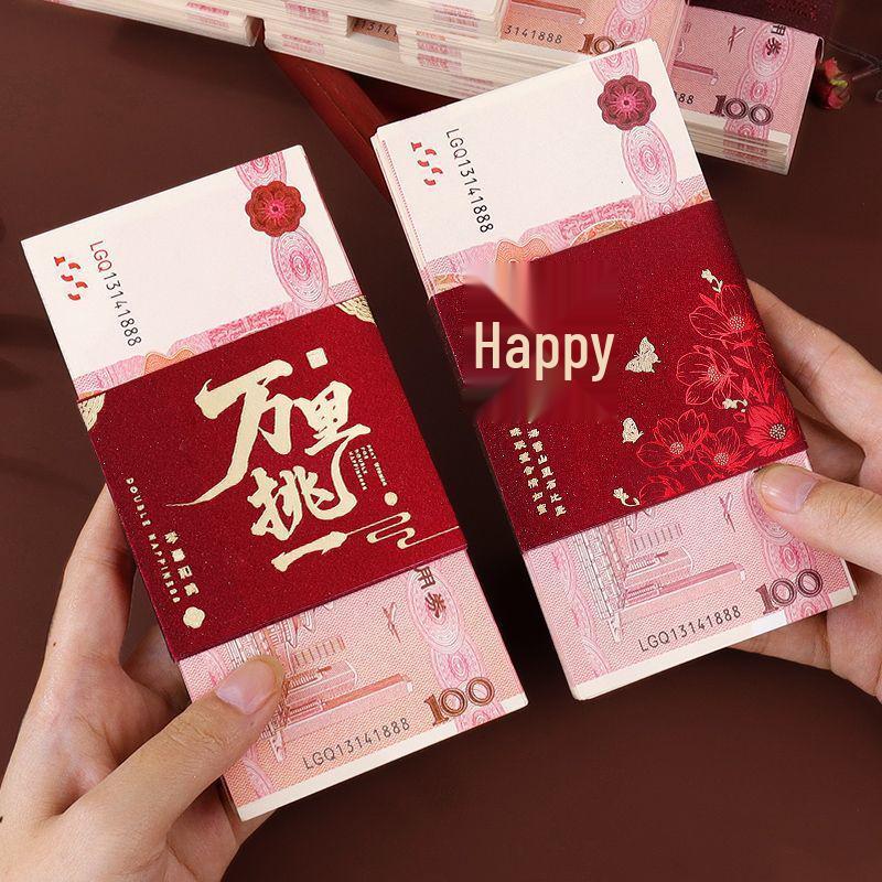 Buste Regalo Matrimonio Fidanzamento 2025 con Sigillo Doppia Felicità - Buste Rosse Regalo di Fidanzamento