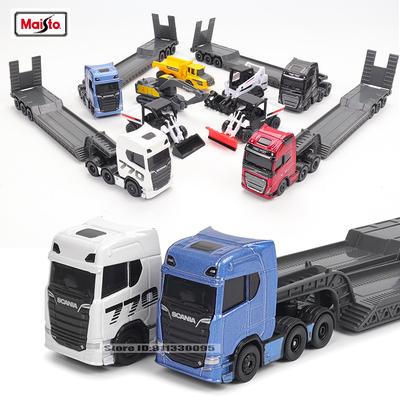 Maisto 1:64 SCANIA 770 S Volvo Forklift Transport Vehicle Excavator Die-cast Precision Model Car Model Collection Gift