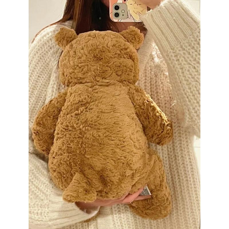 Ins Cute Teddy Bear Soft Doll Bear Bear Doll Brown Sweater Bear Plush Soothing Toys Stuffed Toys Advent Gifts