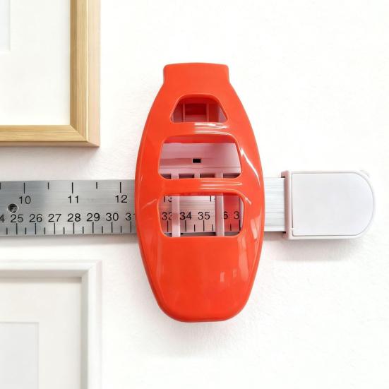 Level Ruler Picture Hanging Tool with Spirit Level 3-in-1 Precision Marking Guide Frame Alignment Tool Home Decoration