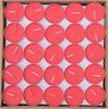 Tealight Aluminum 50 Pieces Candles, Cups, Unscented, (Red, Round)