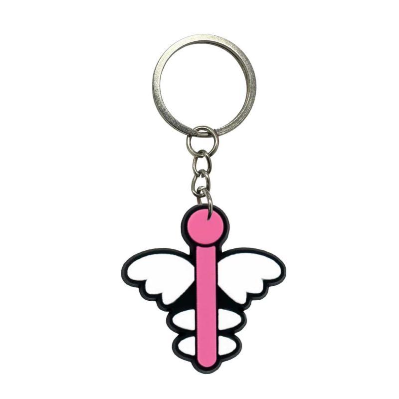 Cute Medical Themed Silicone Keychains With Blank Label Tags Lovely Cartoon Designs For Nurses Doctors Gifts Daily Use