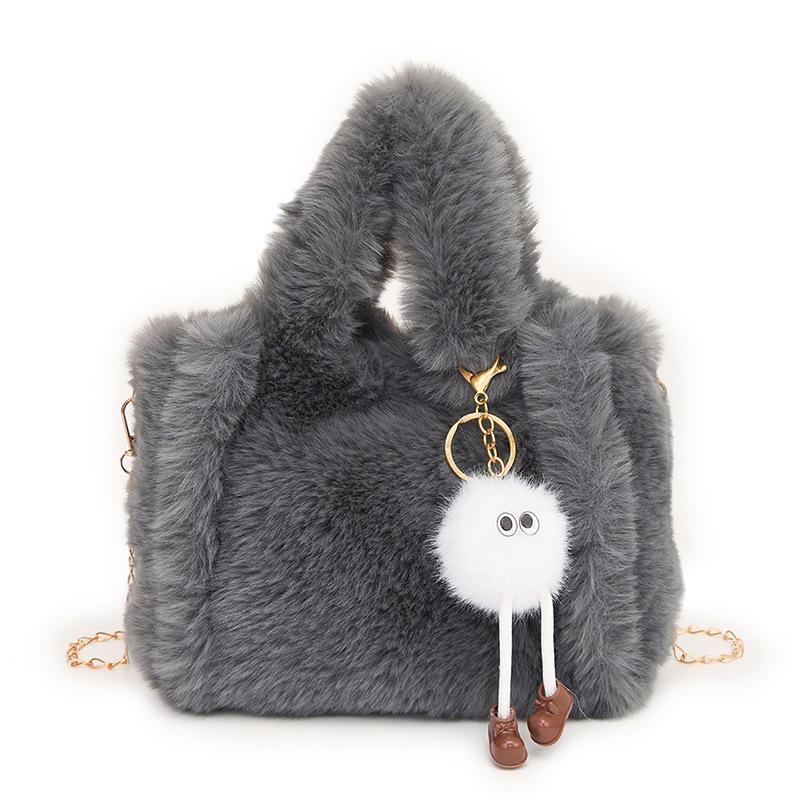 2025 Versatile Plush Single Shoulder Tote: Cute, Soft, Adorable Autumn/Winter Women's Crossbody Handbag.