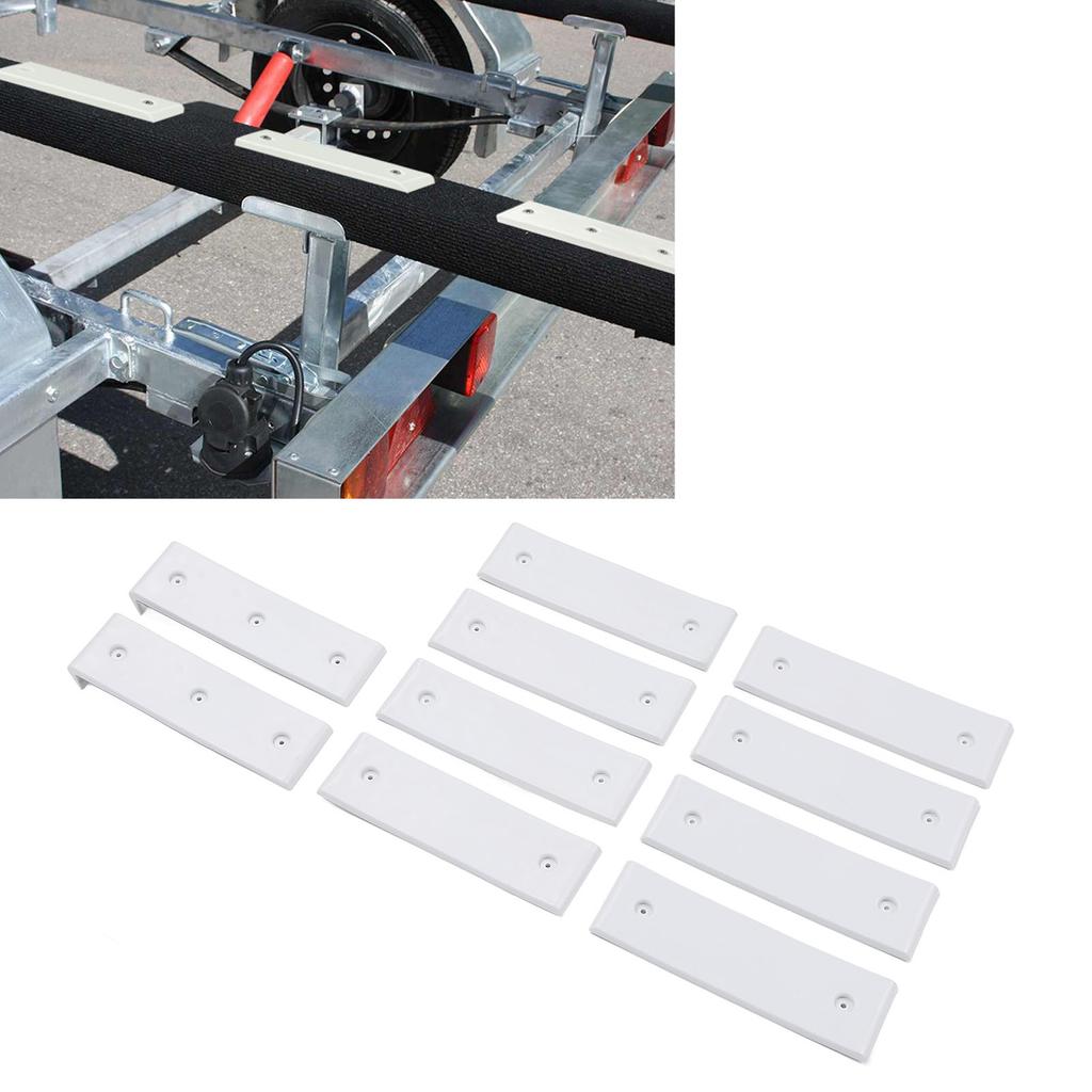 Bootsanhänger Kielrollen-Gleitpads Starke Struktur 7,6 cm x 25,4 cm Bootsanhänger Kielrollen-Gleiter zum Be- und Entladen Anhänger-Kielrollen-Gleiter