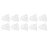 10PCS Hörverstärker Domes Ersatz Silikon Weiche Ohrstöpsel Trommelfell Köpfe Ohrhörer Tipps Weiß