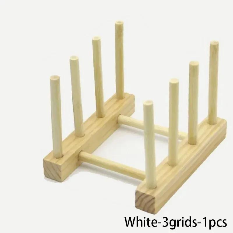 Multifunctional Drain Rack Bowl Dish Storage Rack Household Wooden Drain Rack Kitchen Bowl Dish Drain Rack Plate Storage Rack