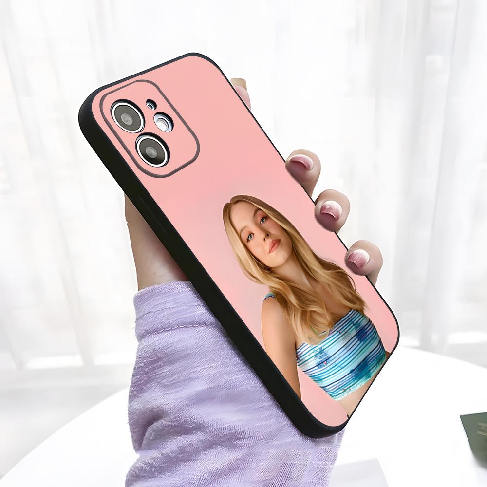 Singer S-Sydney Sweeney Phone Case For IPhone 17 Pro Max 15 Pro 16 14 Plus 12 13 Mini 11 Pro Shockproof Soft Cover