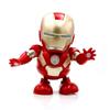 Vibrant Dance Iron Man Action Figure Toy With Led Flashlight And Sound Features
