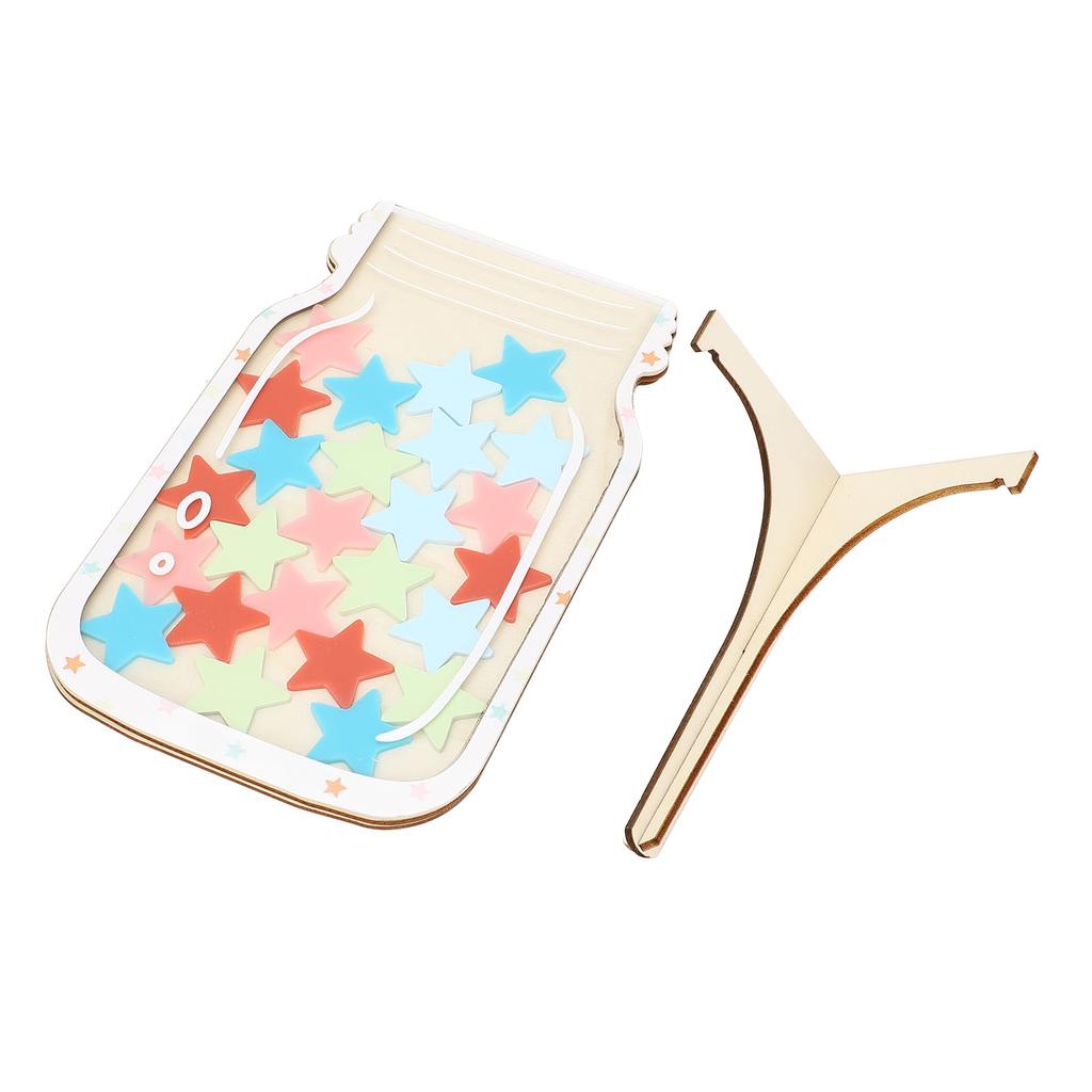 Reward Jar for Kids Solid Wood Magnetic Positive Behavior Incentive Toddlers Potty Training Reward Jar for School