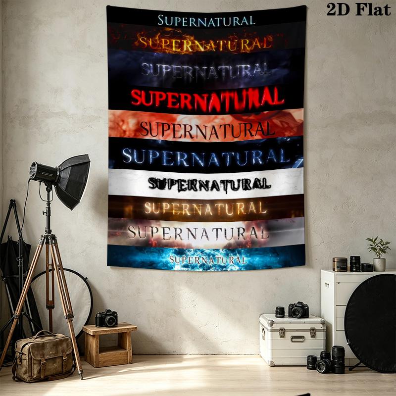 Supernatural Wall Tapestry Aesthetic Wall Hanging Printed Fabric Blanket Decorative Tapestries For Bedroom Living Room Home Decor